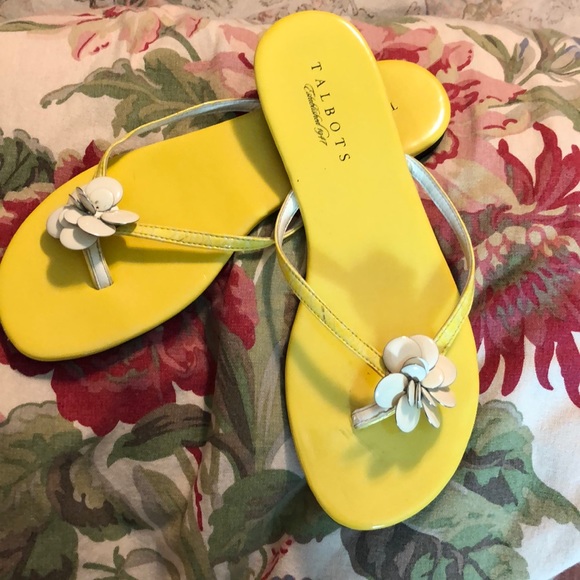 talbots yellow shoes